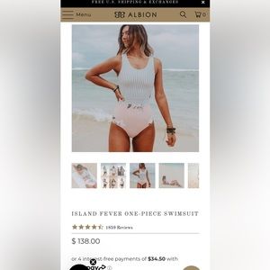 Albion one piece swimsuit